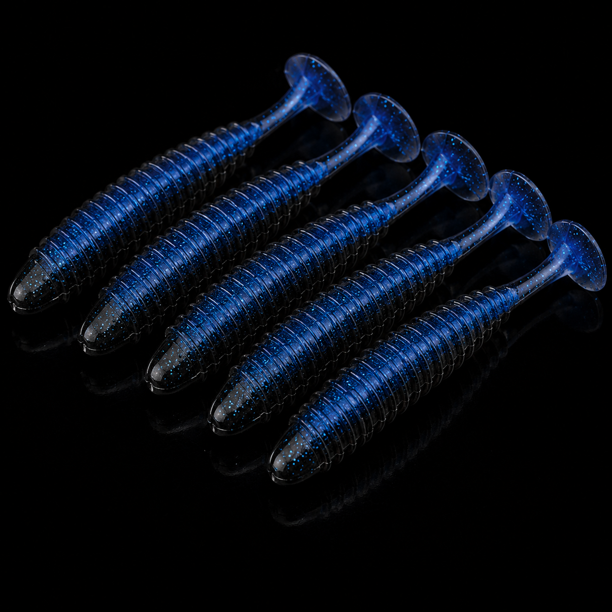 Midnight Creek – 3.5" Paddle Tail Swimbait – 6 Pack