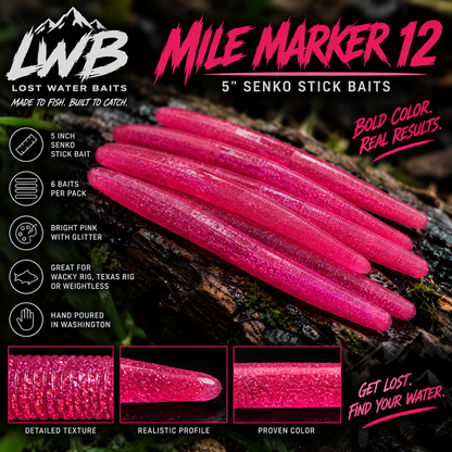 Mile Marker 12 – 5" Stick Baits | Lost Water Baits